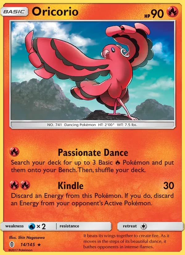 Oricorio card in English