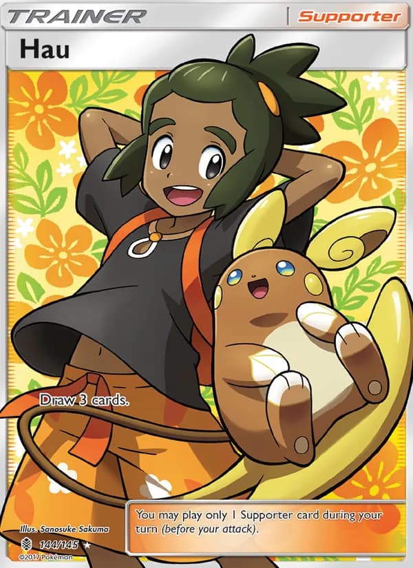 Hau card in English