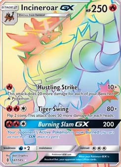 Incineroar GX card in English