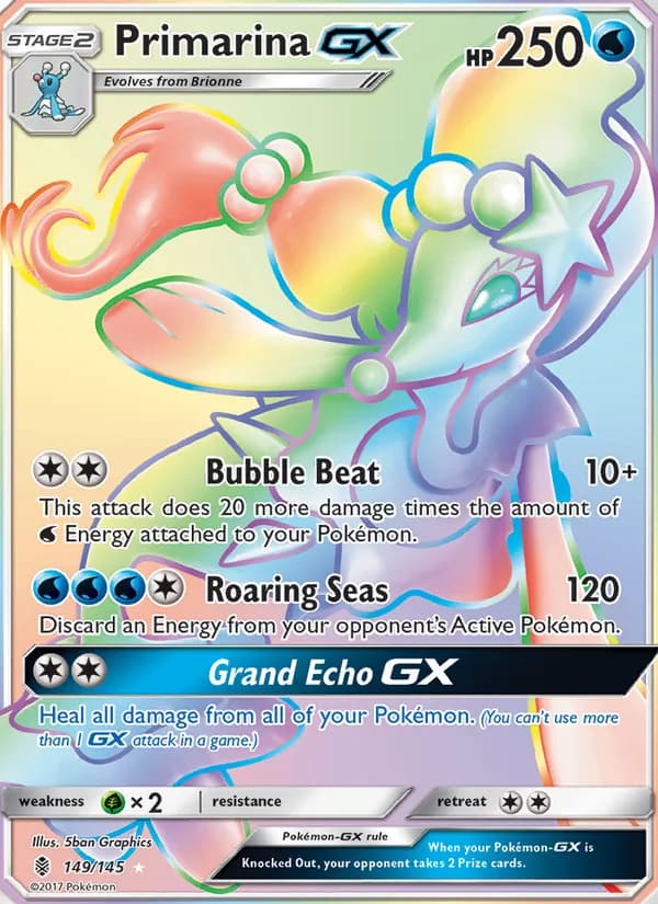 Primarina GX card in English