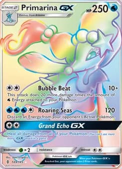 Primarina GX card in English