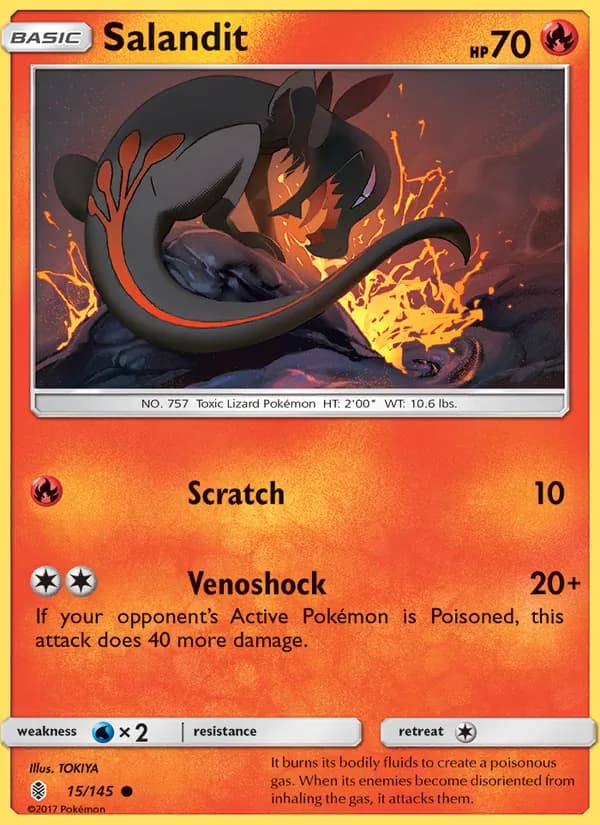 Salandit card in English