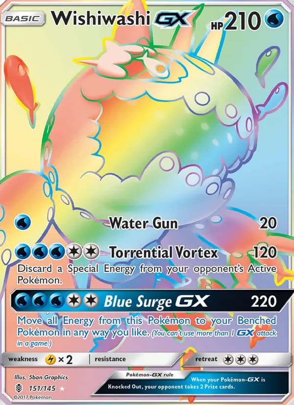 Wishiwashi GX card in English