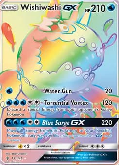 Wishiwashi GX card in English