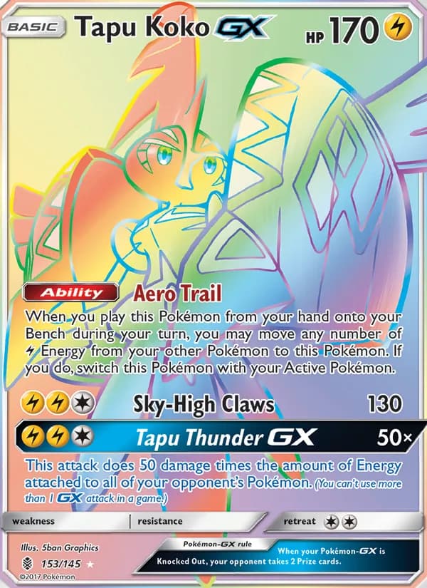 Tapu Koko GX card in English