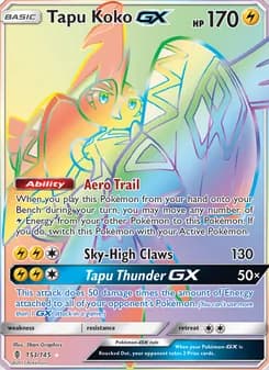 Tapu Koko GX card in English