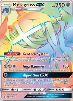 Metagross GX card in English