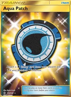 Aqua Patch card in English