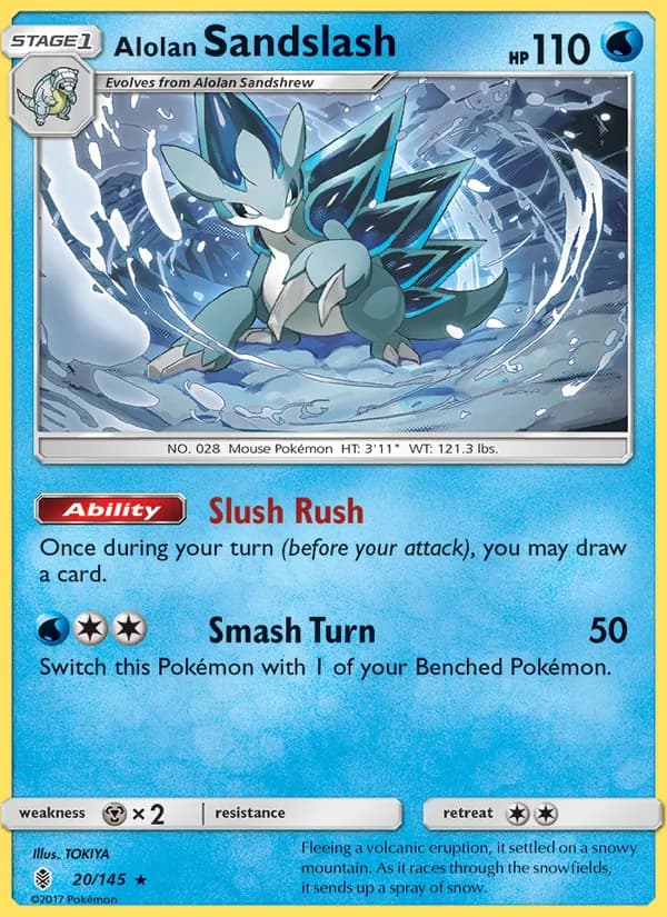 Alolan Sandslash card in English
