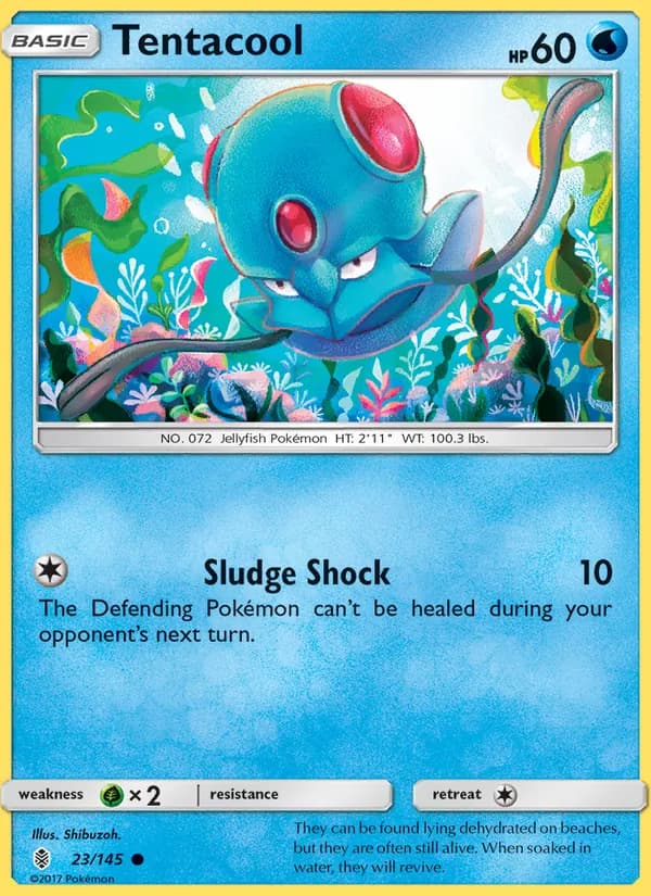 Tentacool card in English