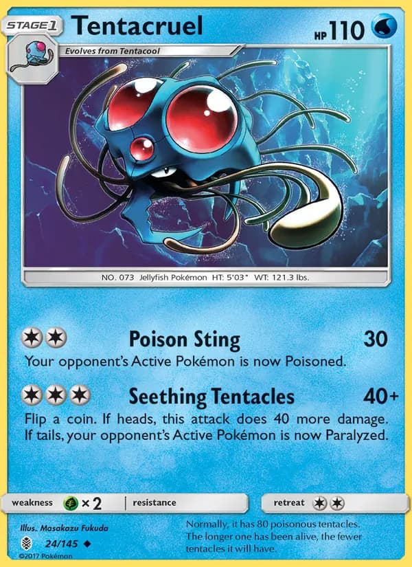 Tentacruel card in English
