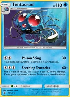 Tentacruel card in English