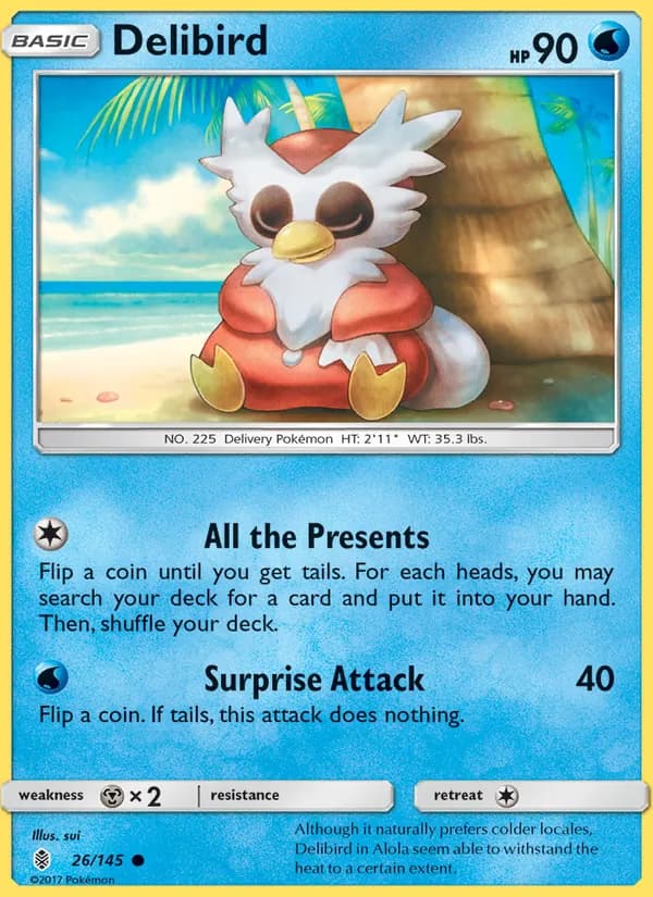 Delibird card in English