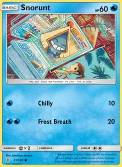 Snorunt card in English