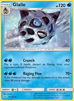 Glalie card in English