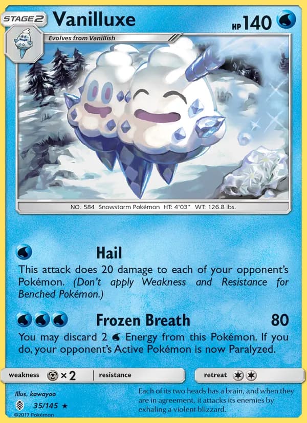 Vanilluxe card in English