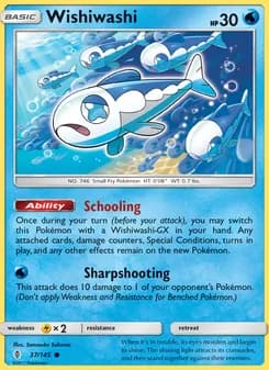 Wishiwashi card in English