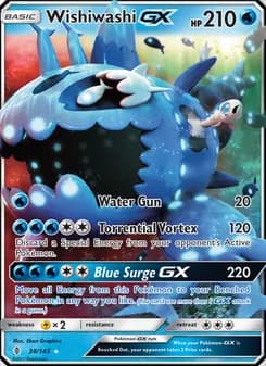 Wishiwashi GX card in English