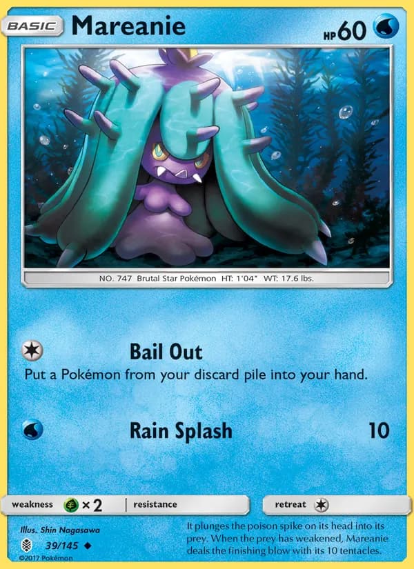 Mareanie card in English