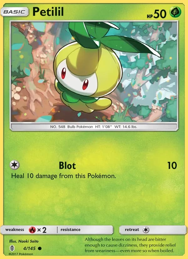 Petilil card in English