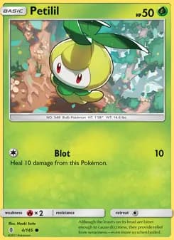 Petilil card in English