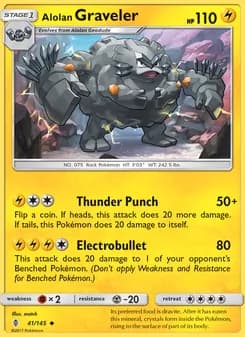 Alolan Graveler card in English