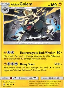 Alolan Golem card in English