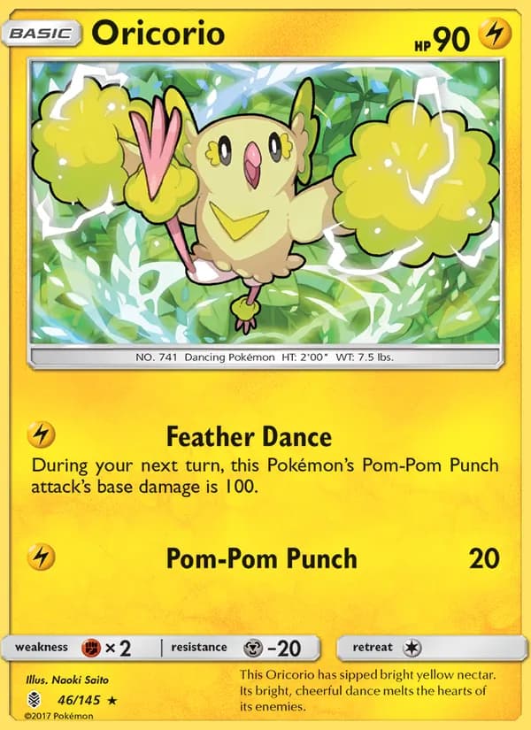 Oricorio card in English