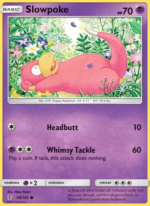 Slowpoke card in English