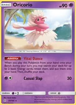 Oricorio card in English