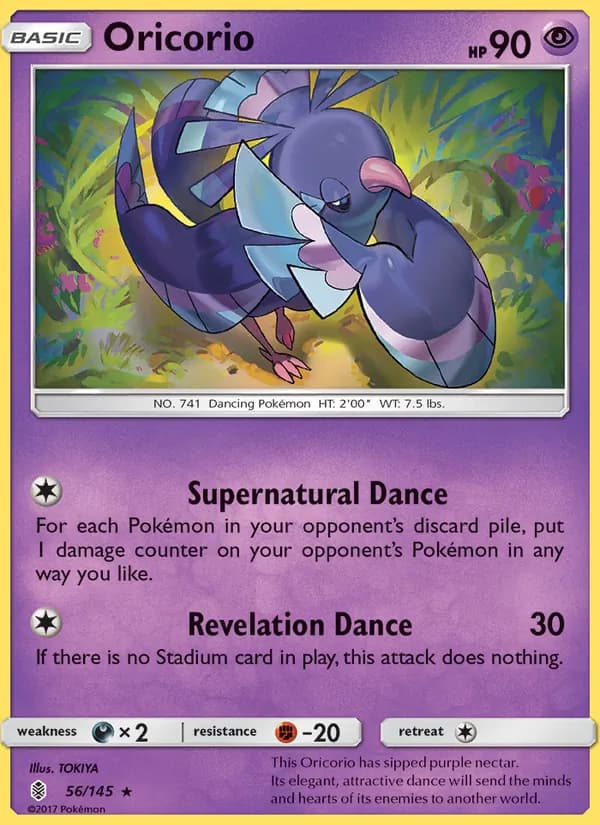 Oricorio card in English