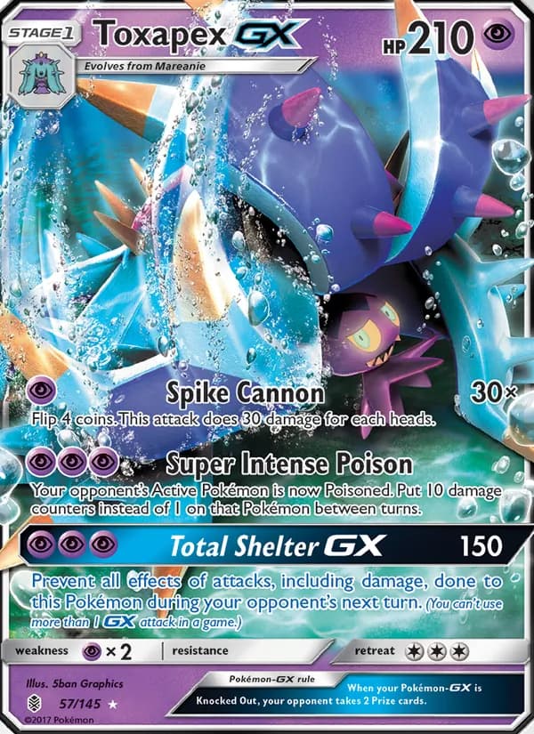 Toxapex GX card in English