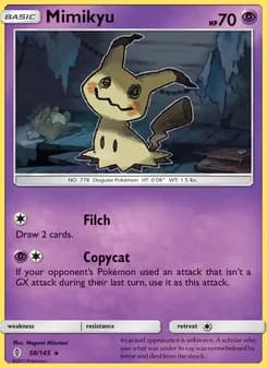 Mimikyu card in English