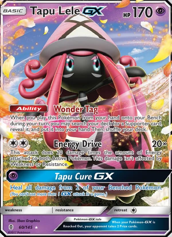 Tapu Lele GX card in English