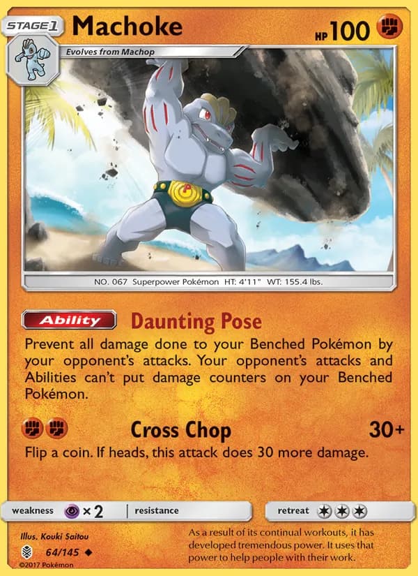 Machoke card in English