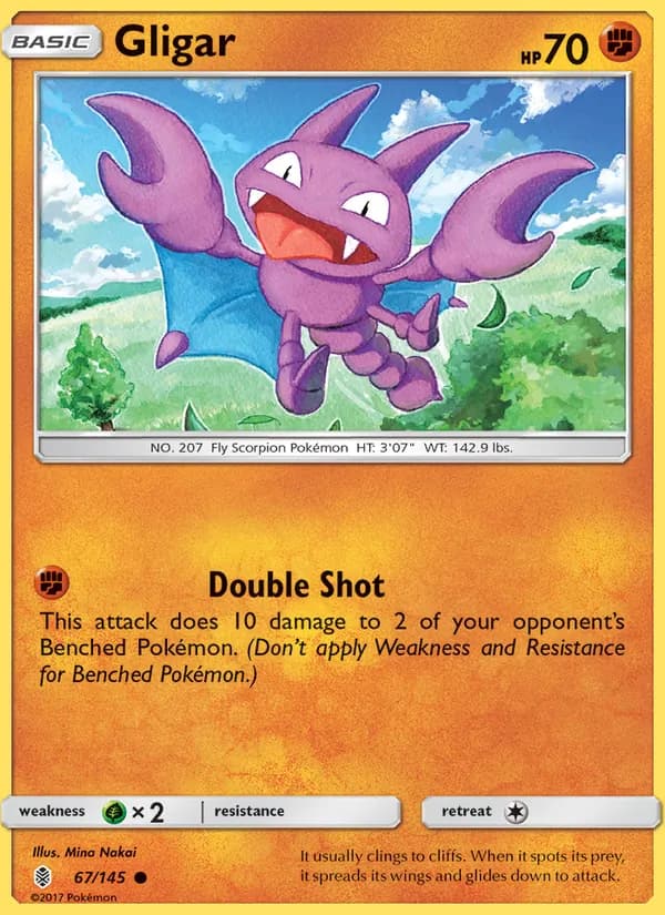 Gligar card in English