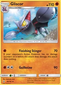 Gliscor card in English