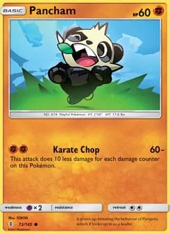 Pancham card in English
