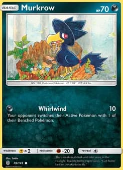 Murkrow card in English