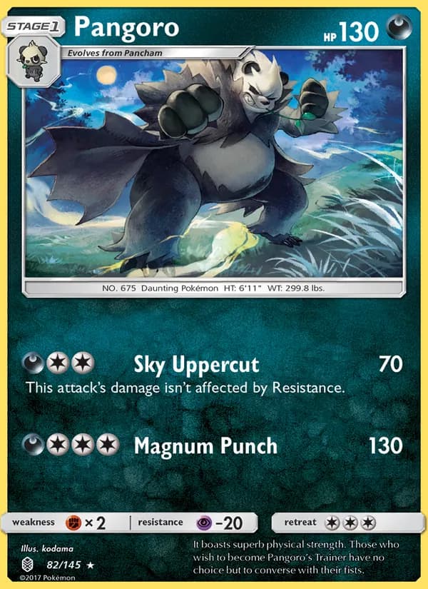 Pangoro card in English