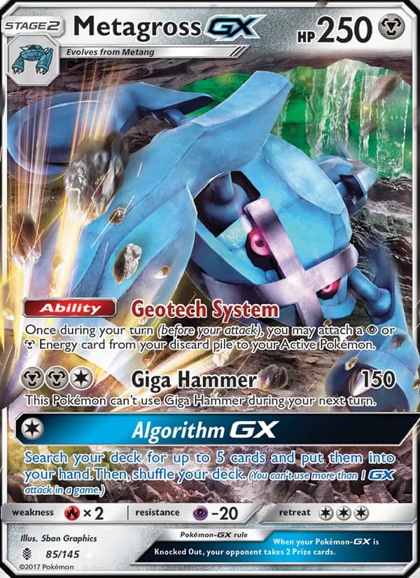 Metagross GX card in English