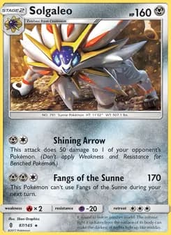 Solgaleo card in English