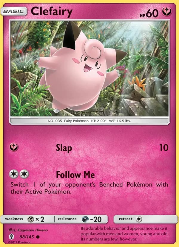 Clefairy card in English