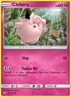 Clefairy card in English