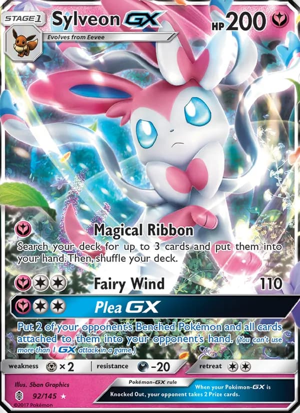 Sylveon GX card in English