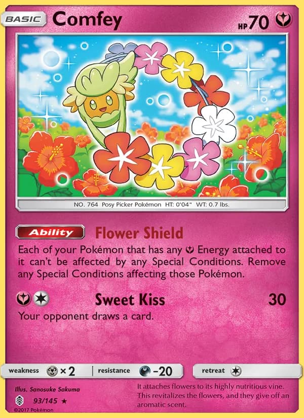 Comfey card in English