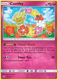 Comfey card in English