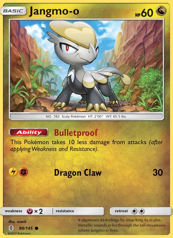 Jangmo-o card in English