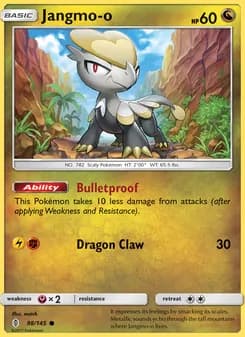 Jangmo-o card in English