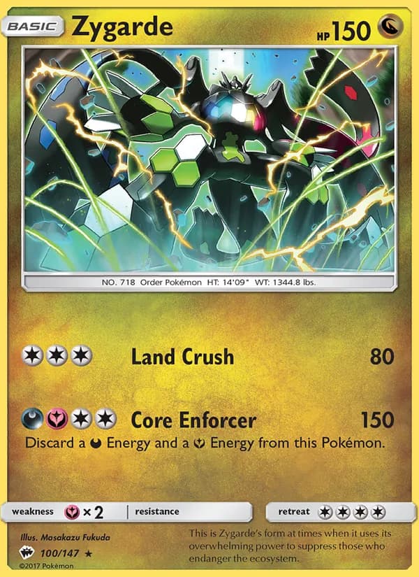 Zygarde card in English